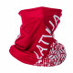 Multifunctional scarf cap LATVIA red