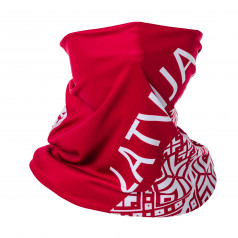 Multifunctional scarf LATVIA red