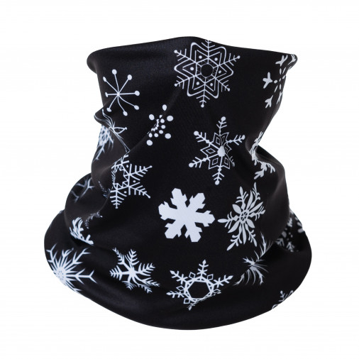 Multifunctional scarf SNOW black