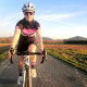 Women's cycling jersey Horizontal F160 pink